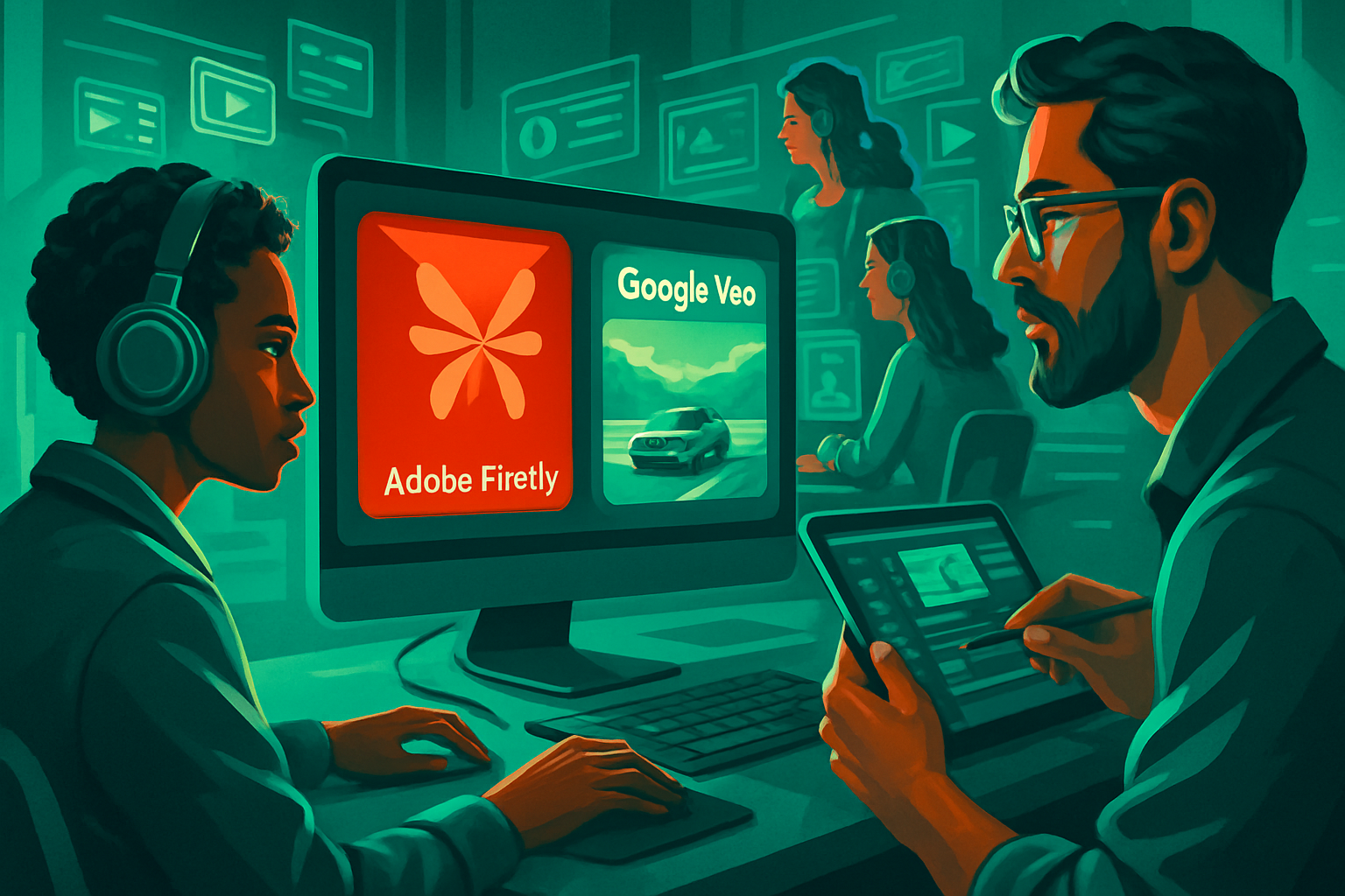 Adobe Firefly et Google Veo : leaders IA vidéo 2026