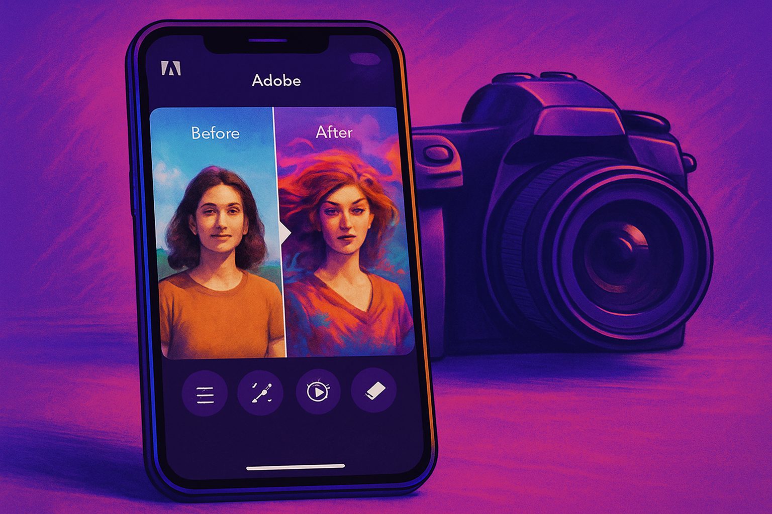 Adobe révolutionne la photo iPhone avec son app IA innovante