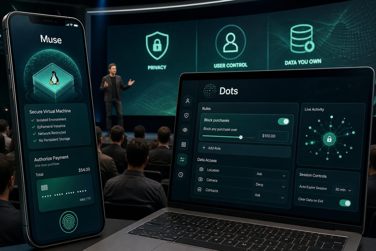 Agents IA : Muse critiqué sur la confidentialité, Dots vise le contrôle