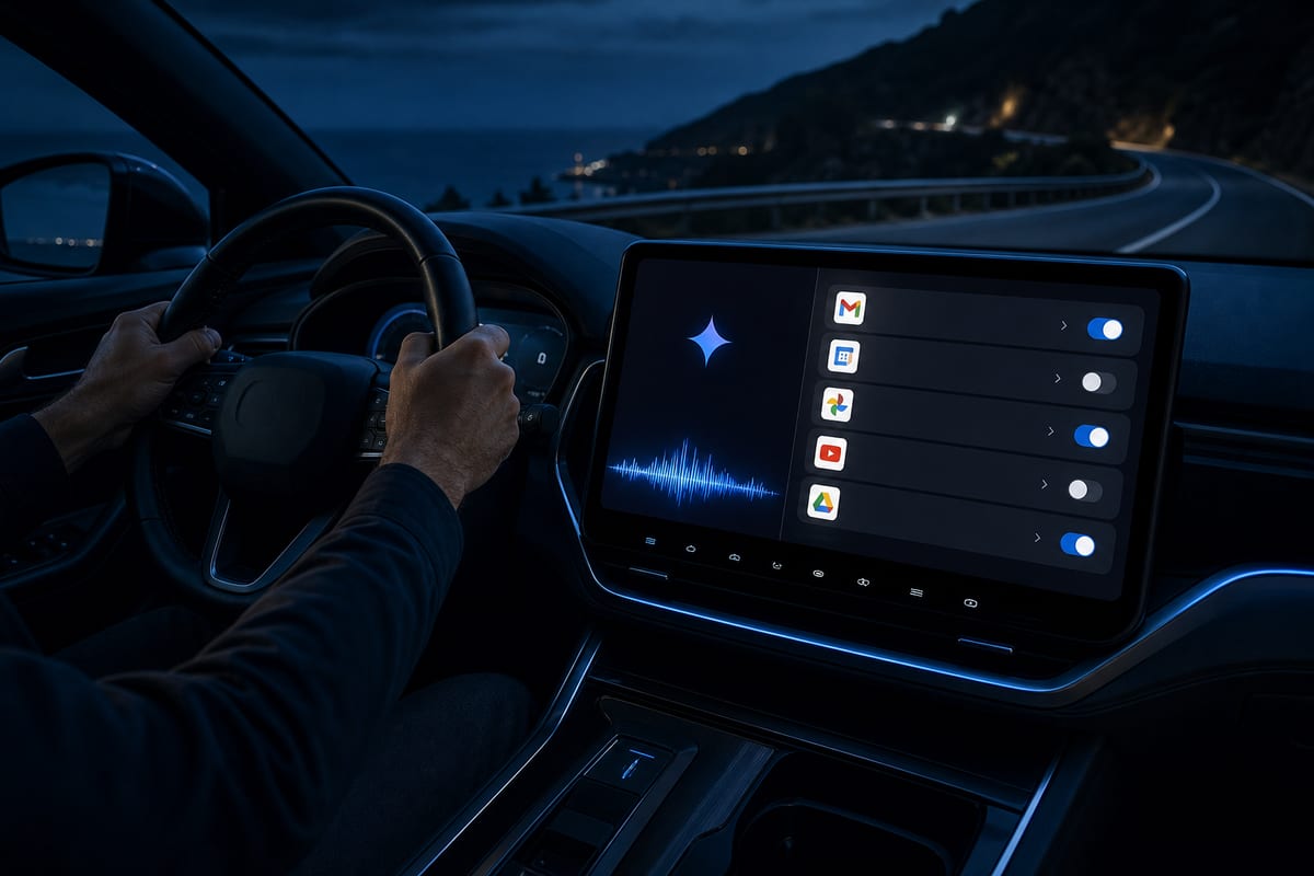 Android Auto : Gemini accède aux données personnelles sur option