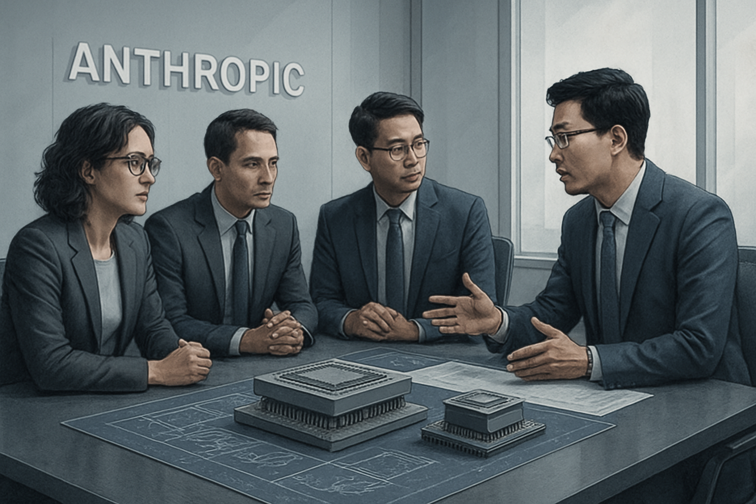Anthropic et Samsung : vers une révolution des puces IA maison