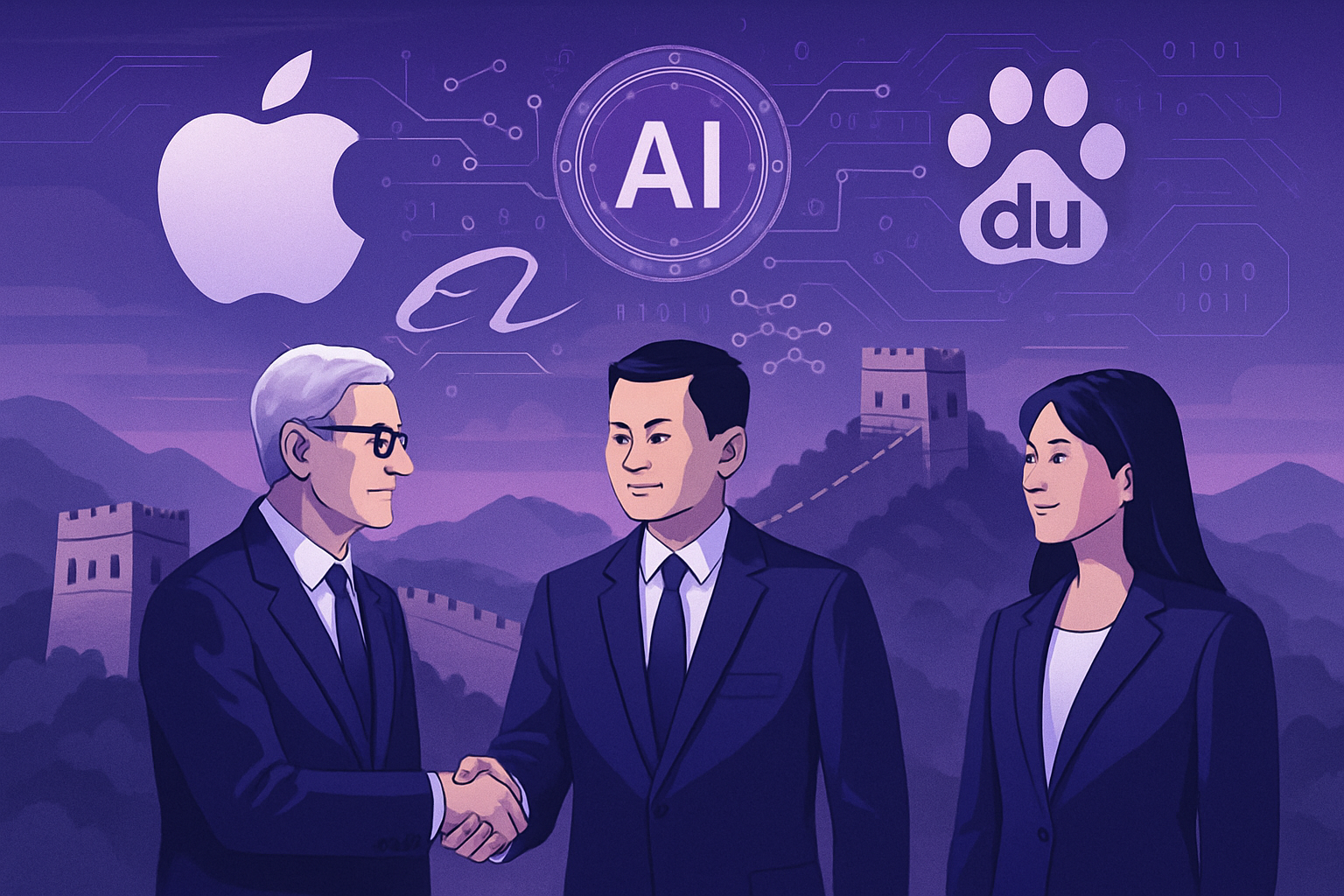 Apple s'allie à Alibaba et Baidu pour lancer son IA en Chine