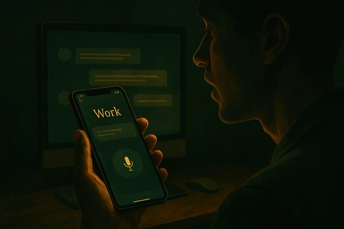 Brief IA : ChatGPT mobile adopte la voix pour piloter des tâches Work