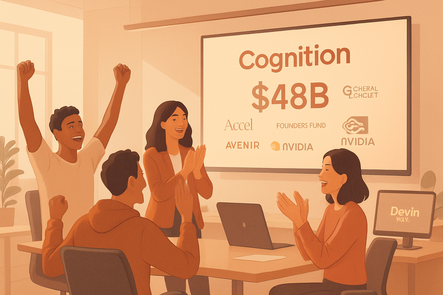 Brief IA : Cognition lève plus de 2 Md$ et atteint 48 Md$ de valorisation