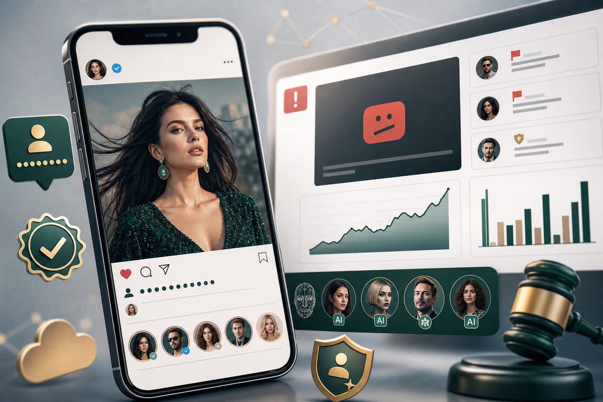 Deepfakes de stars : modération inégale chez Meta et YouTube