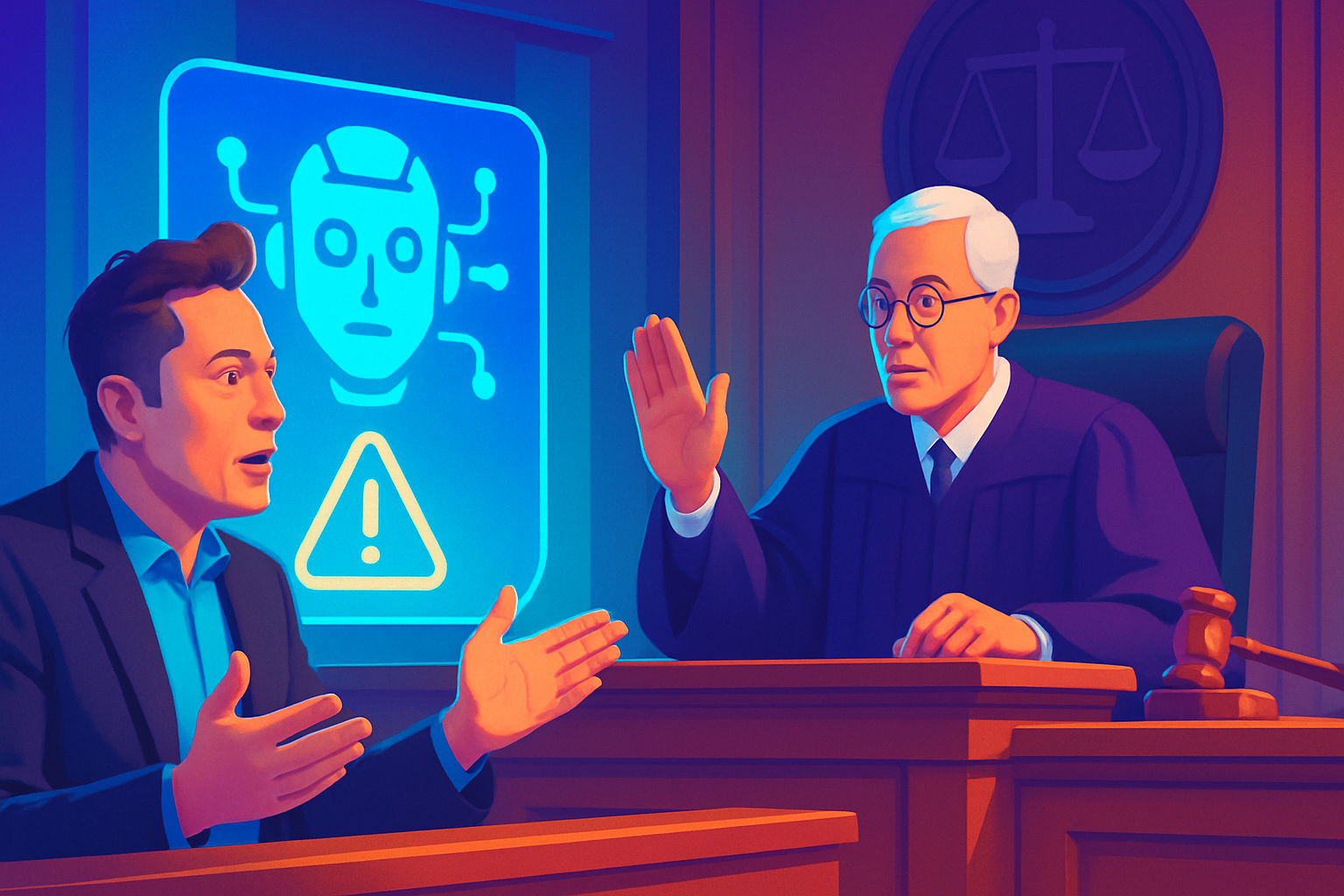Brief IA : Elon Musk sommé de modérer ses propos alarmistes sur l'IA en justice