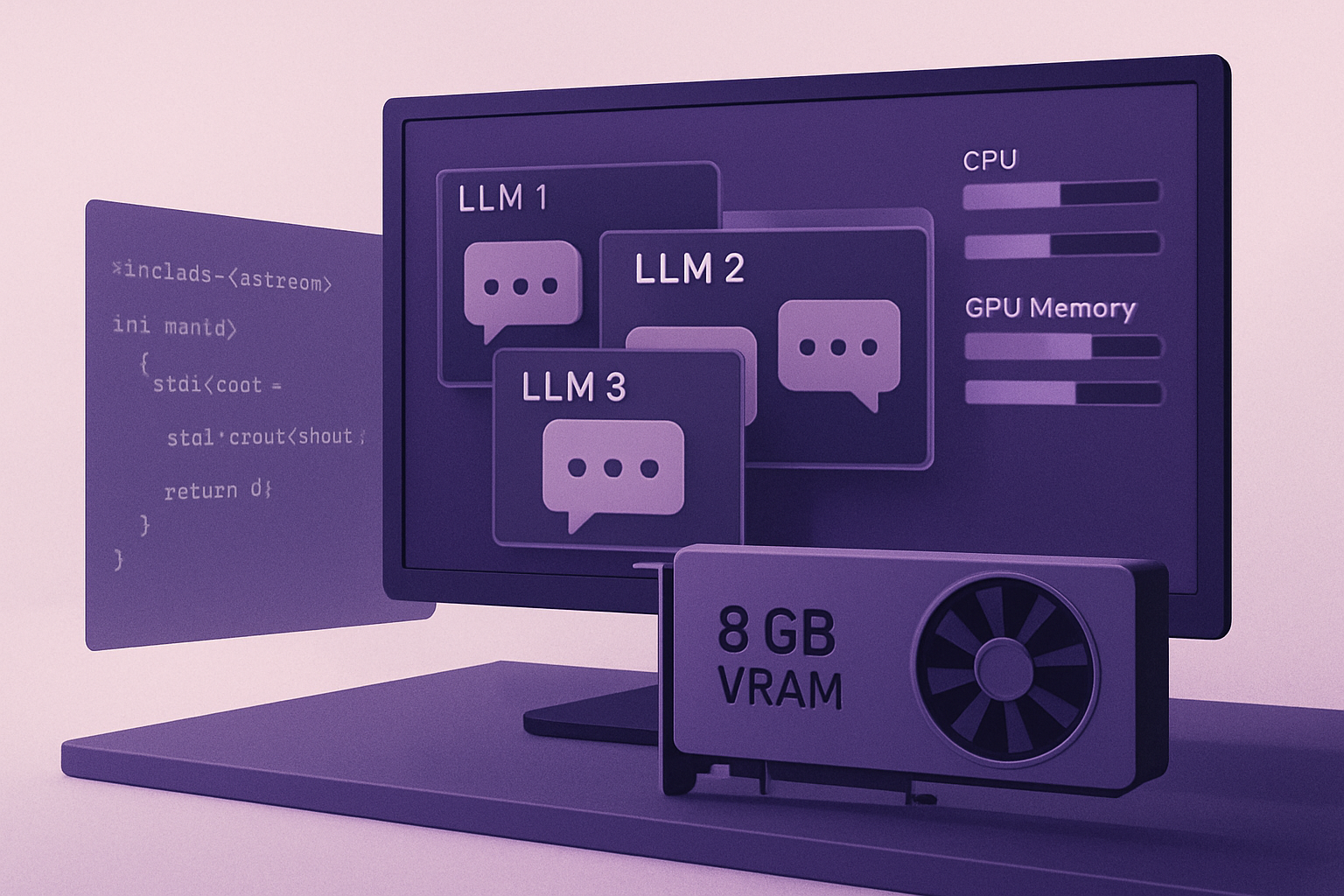 Exécution de 3 LLMs sur un GPU de 8 Go : défi relevé