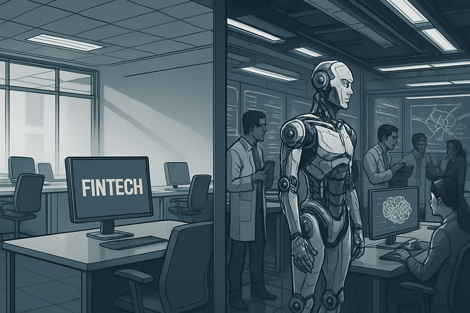 Financement des fintechs européennes en chute face à l'IA