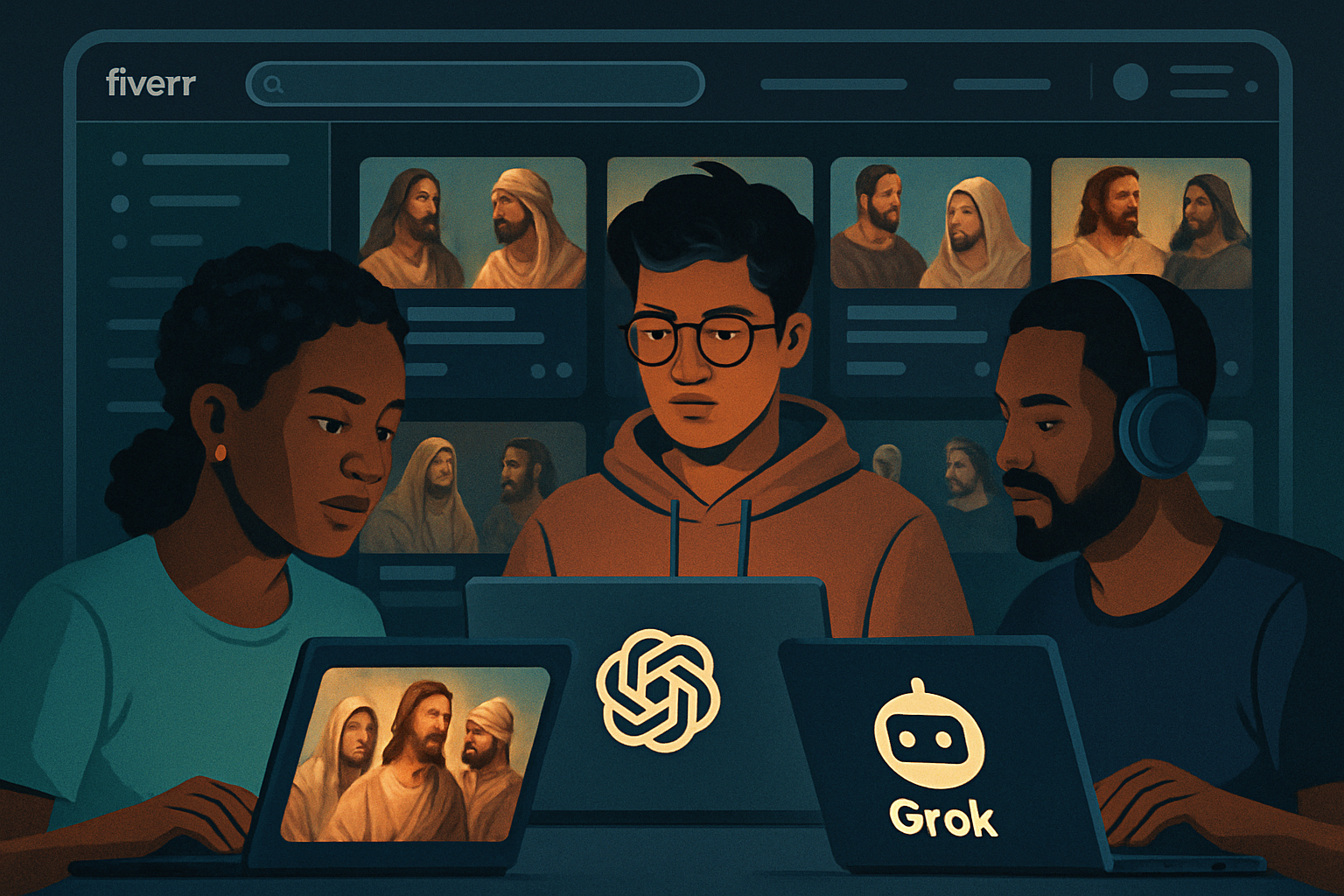 Fiverr and the Rise of AI Biblical Videos by Freelancers