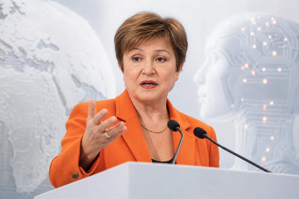 FMI : Georgieva prône une régulation mixte de l’IA