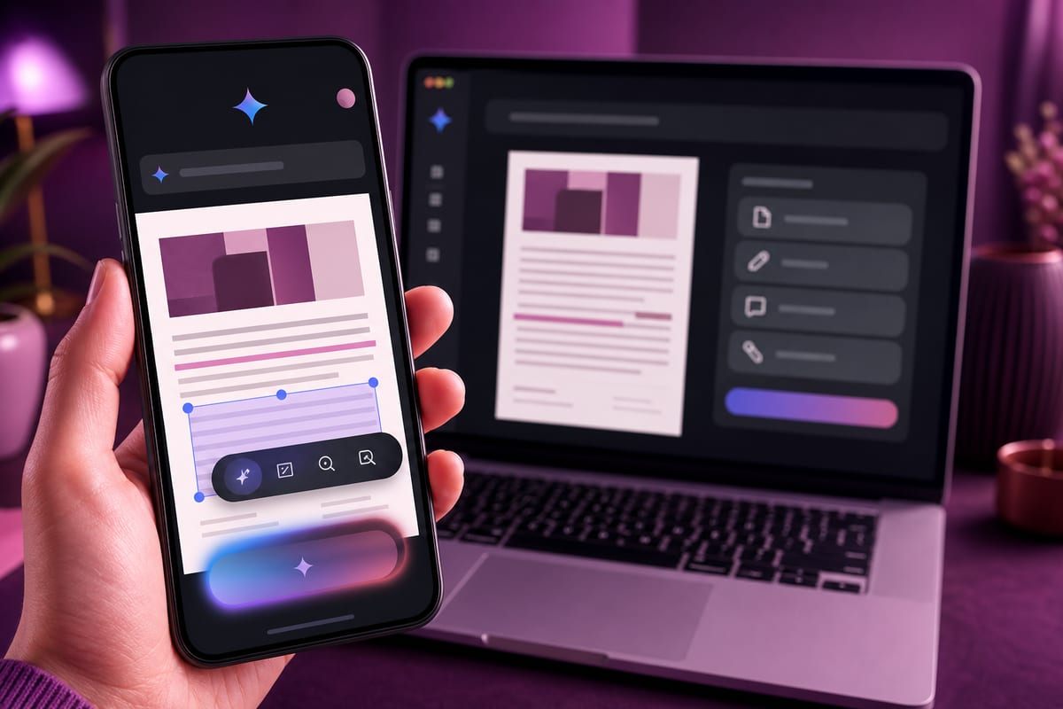 Gemini permet l’édition de fichiers dans le chat, PDF inclus sur mobile
