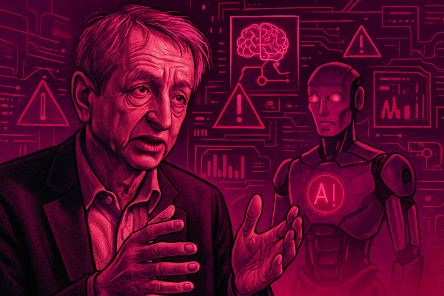 Brief IA : Geoffrey Hinton alerte sur l'IA : des objectifs hors de contrôle