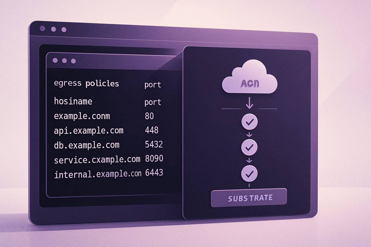 Google AX : le port des règles d’egress ignoré en application