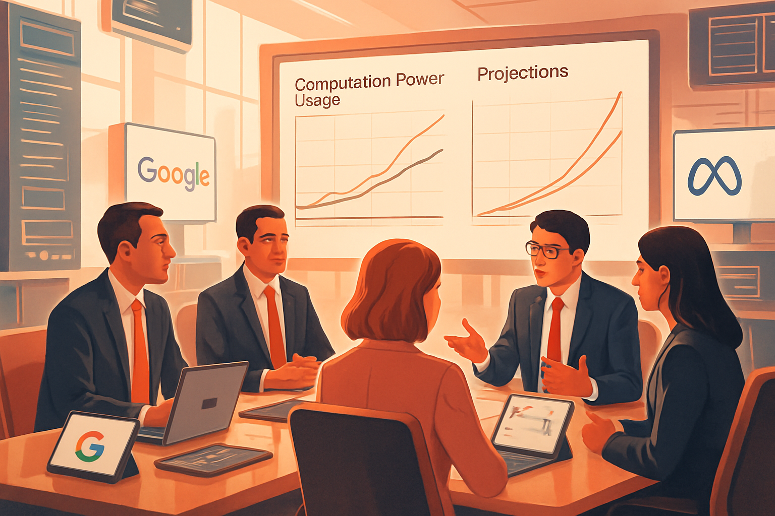 Google et Meta face à la pénurie de puissance de calcul pour l'IA