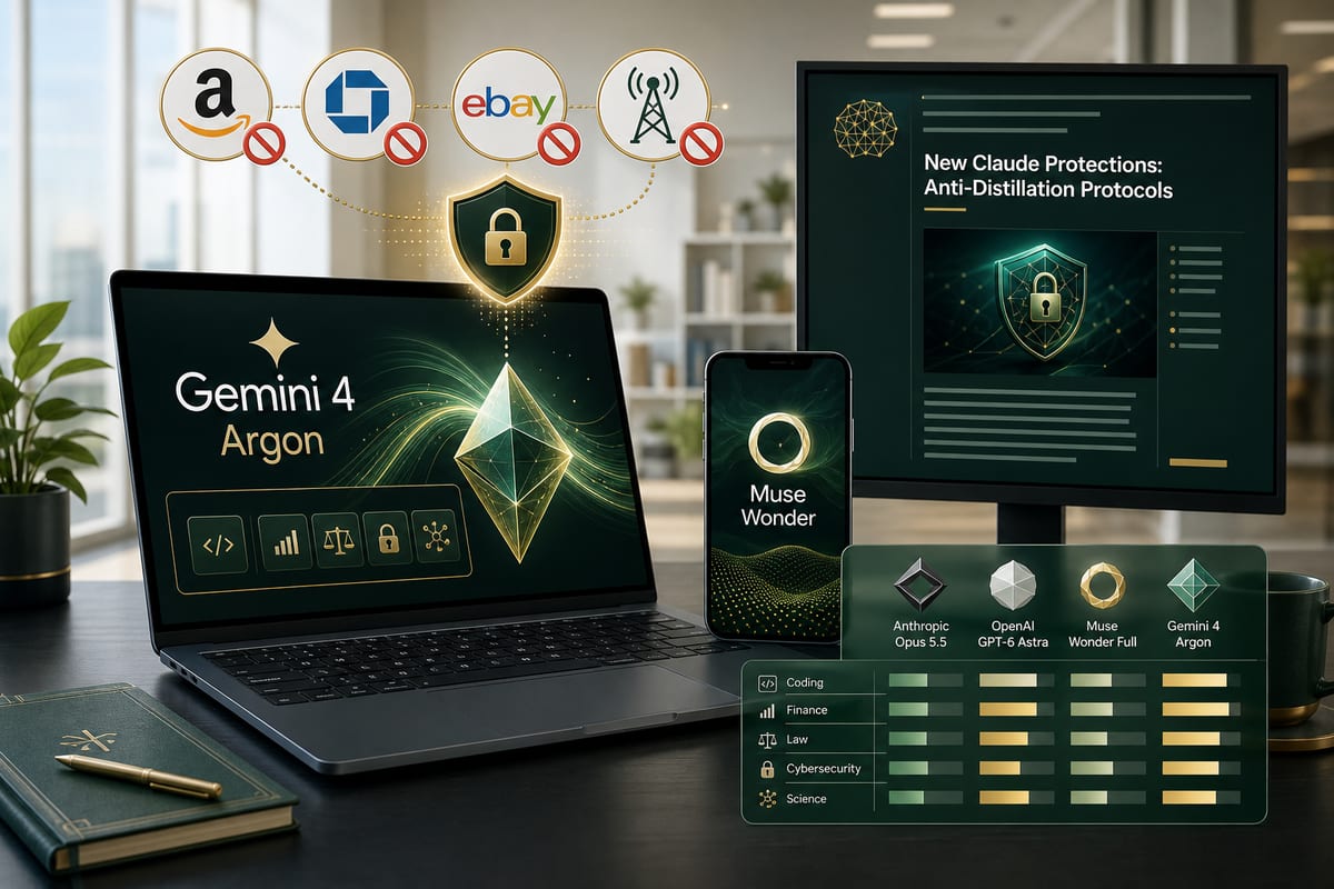 Google ouvre Gemini 4 Argon, Muse bloqué par des géants