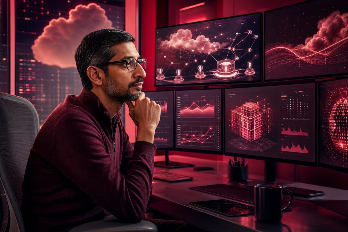 Google : Pichai dirige avec des agents IA, décisions humaines
