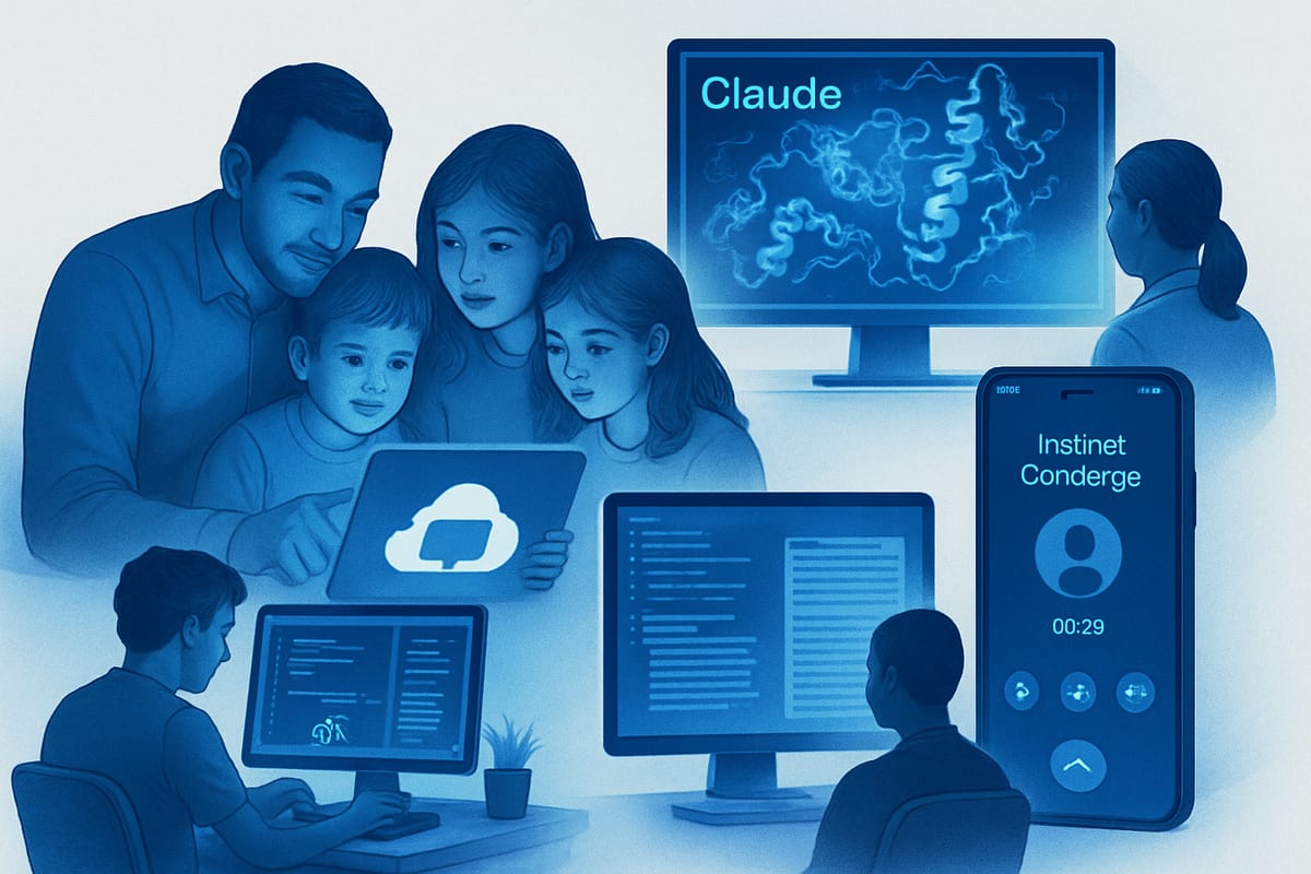 Brief IA : Google teste un agent familial, Anthropic dit 25 % de R&D IA