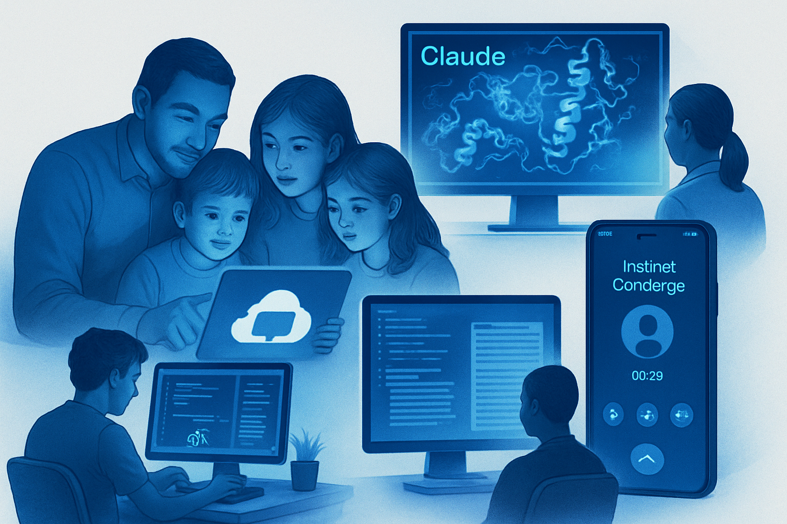 Google teste un agent familial, Anthropic dit 25 % de R&D IA