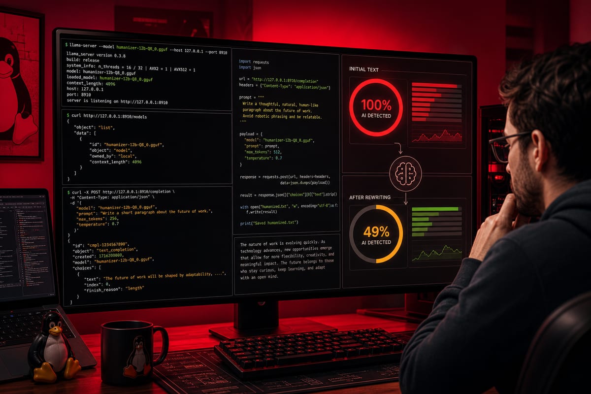 Humanizer open source : détection inconstante en local
