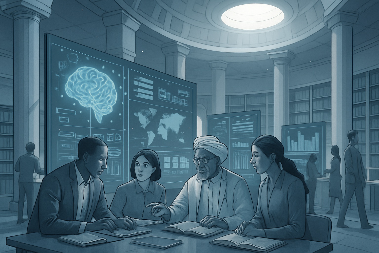 IA et bibliothèque d'Alexandrie : une vision collective