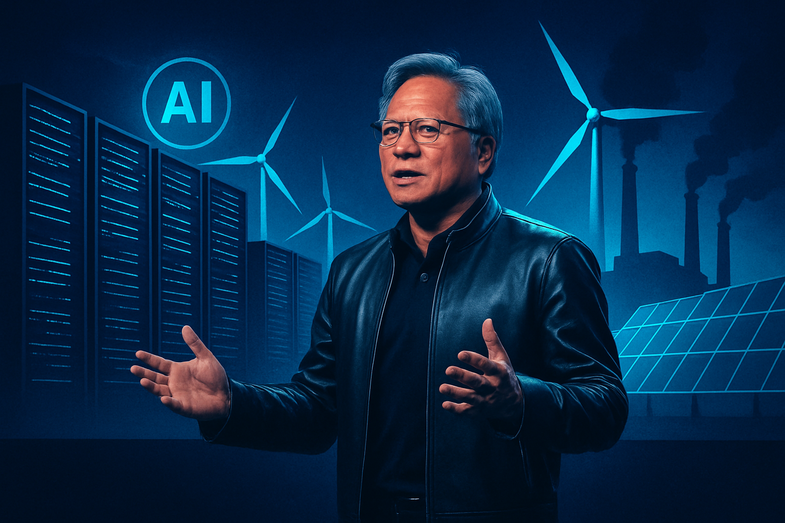 Brief IA : IA et énergie : Jensen Huang assume un passage par les fossiles