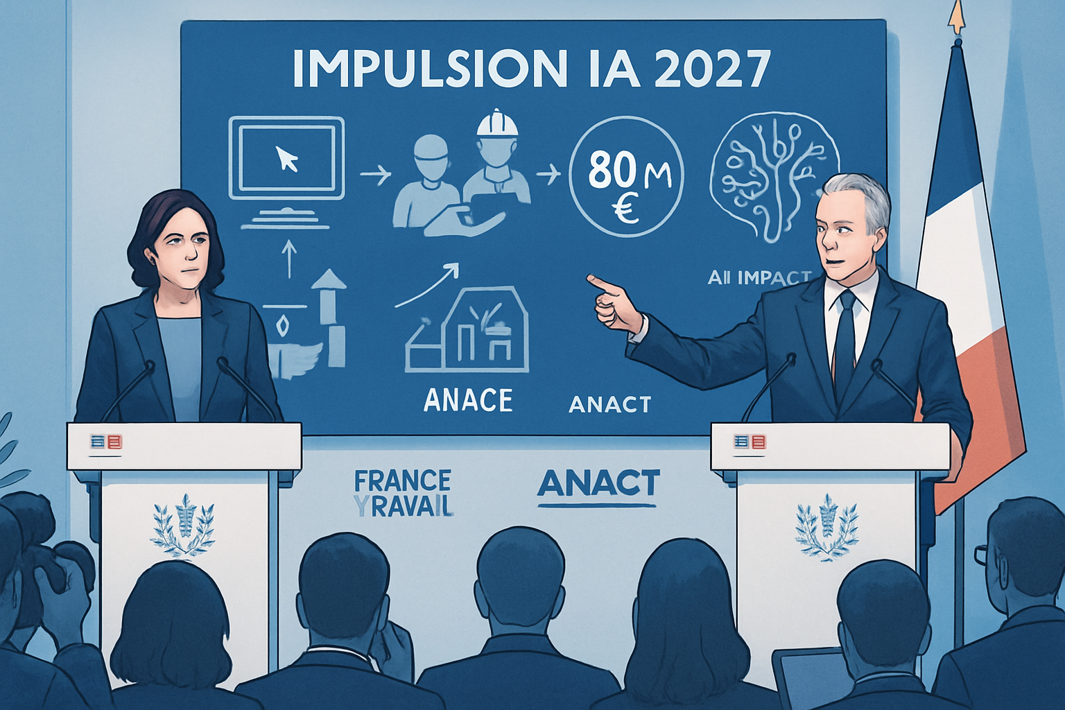 Impulsion IA 2027 : 80 M€ pour former et accompagner les PME