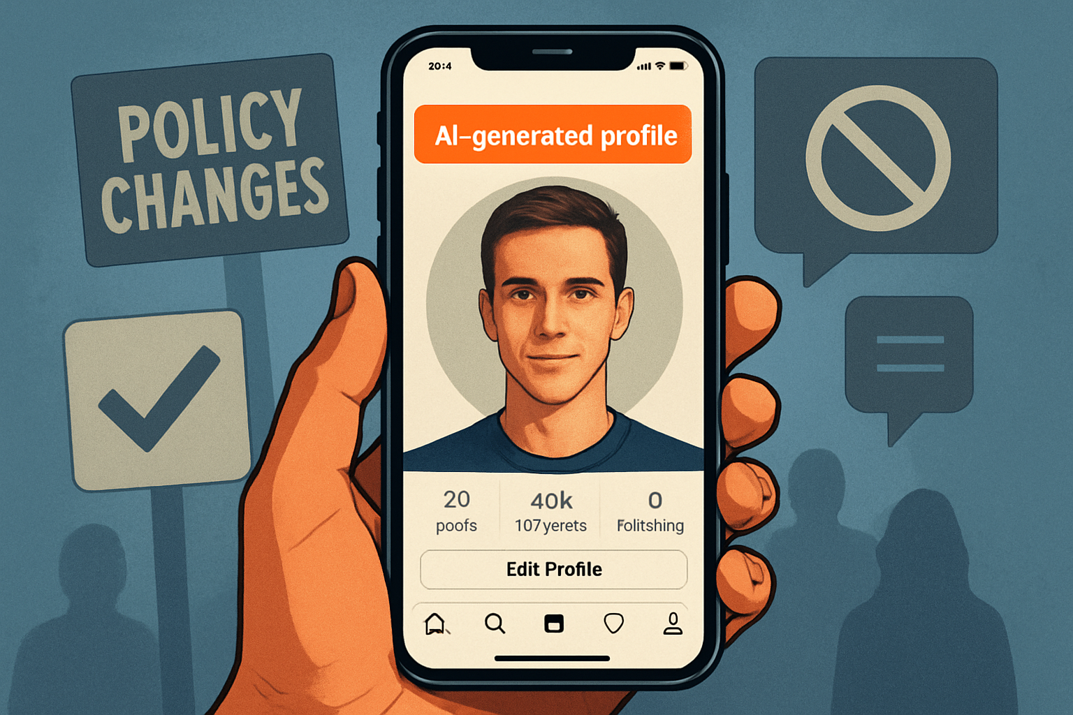Instagram réduit la portée des profils IA non signalés