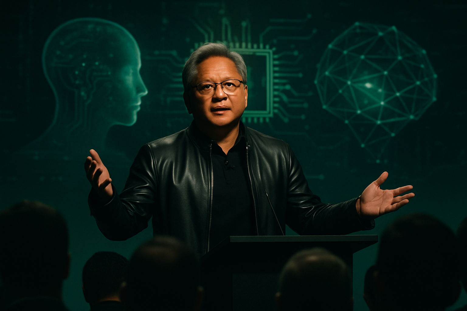 Brief IA : Jensen Huang critique les discours alarmistes sur l'IA