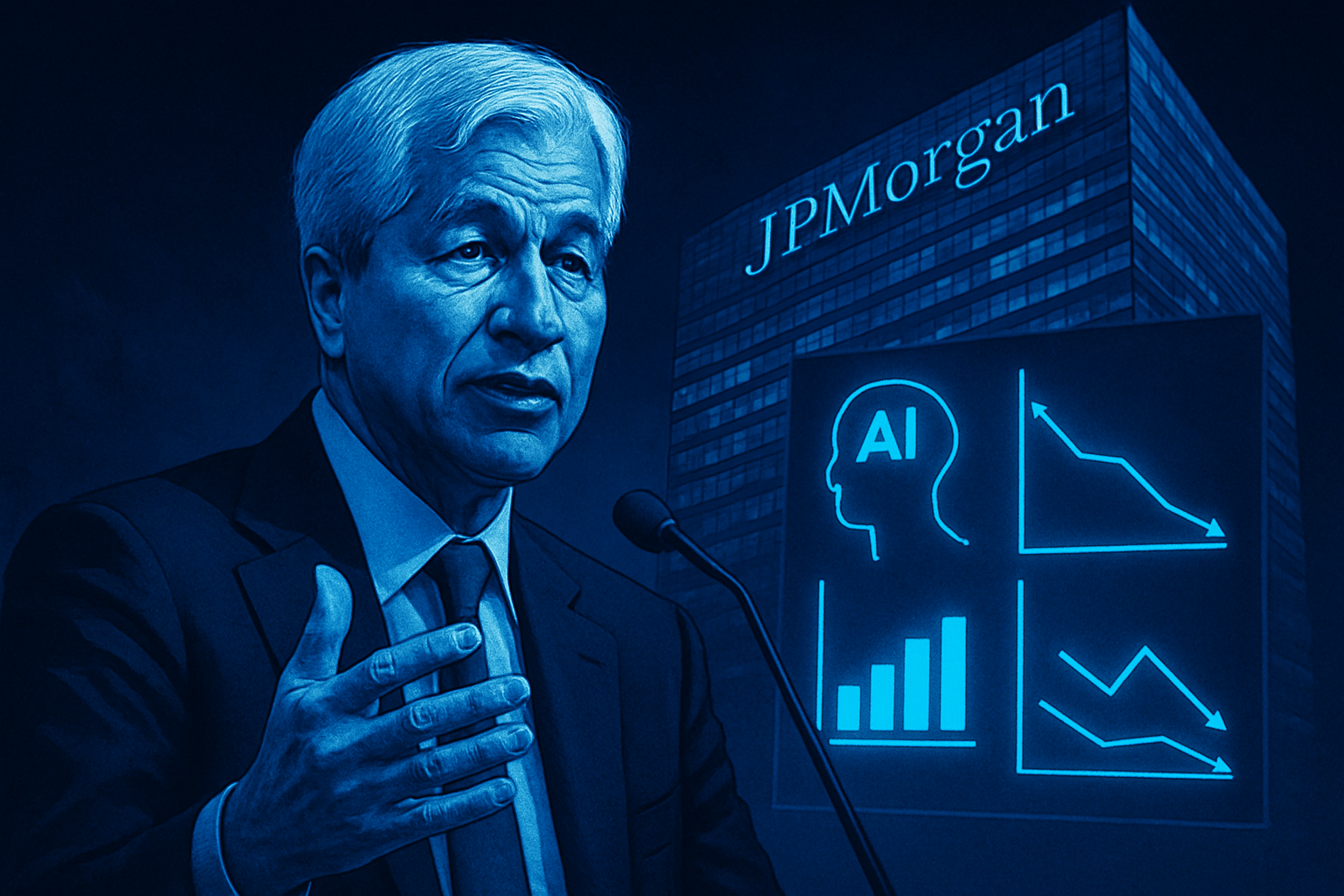 JPMorgan : l'IA réduit les emplois mais pas les coûts