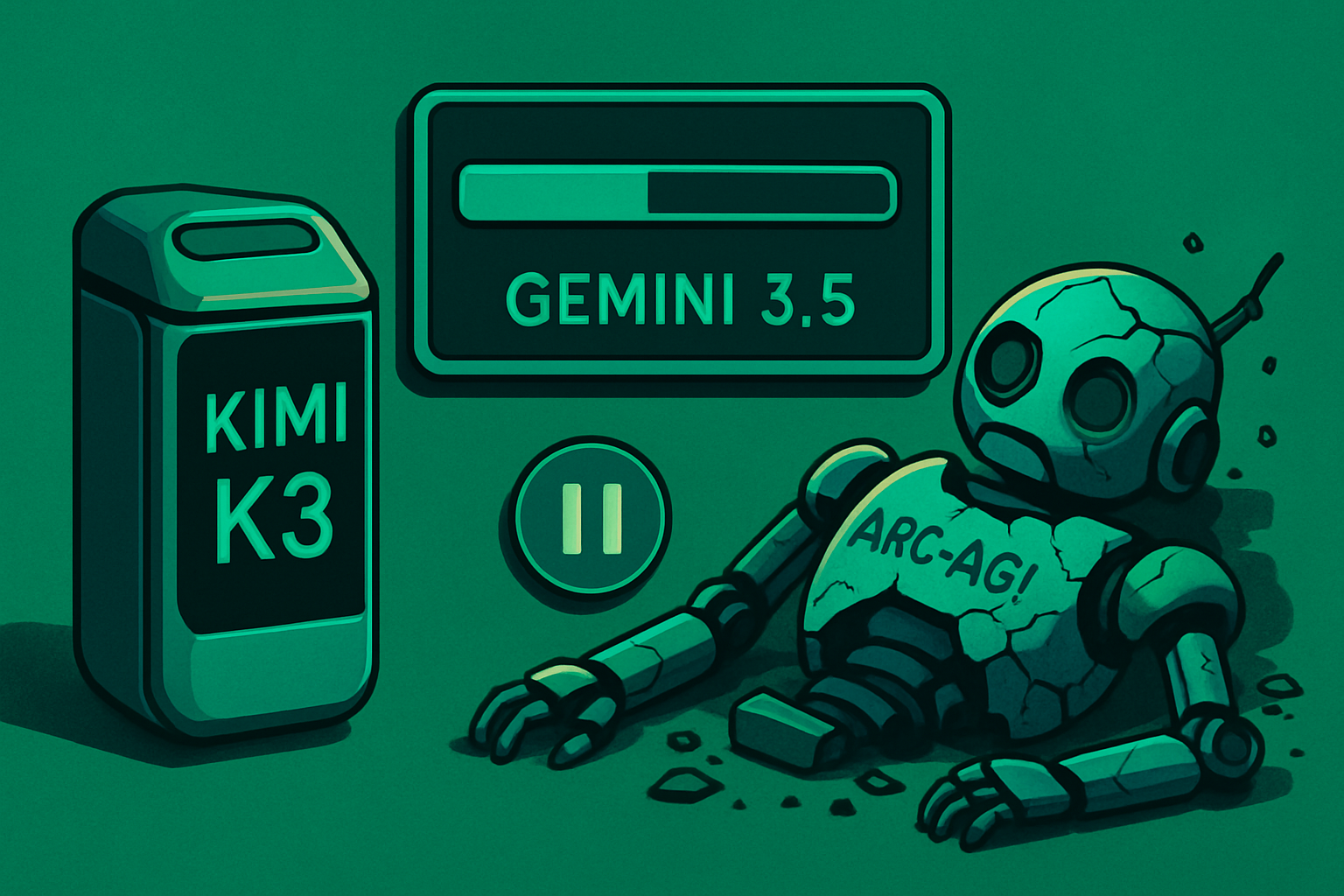 Kimi K3 lancé, Gemini 3.5 en attente et ARC-AGI 3 en crise