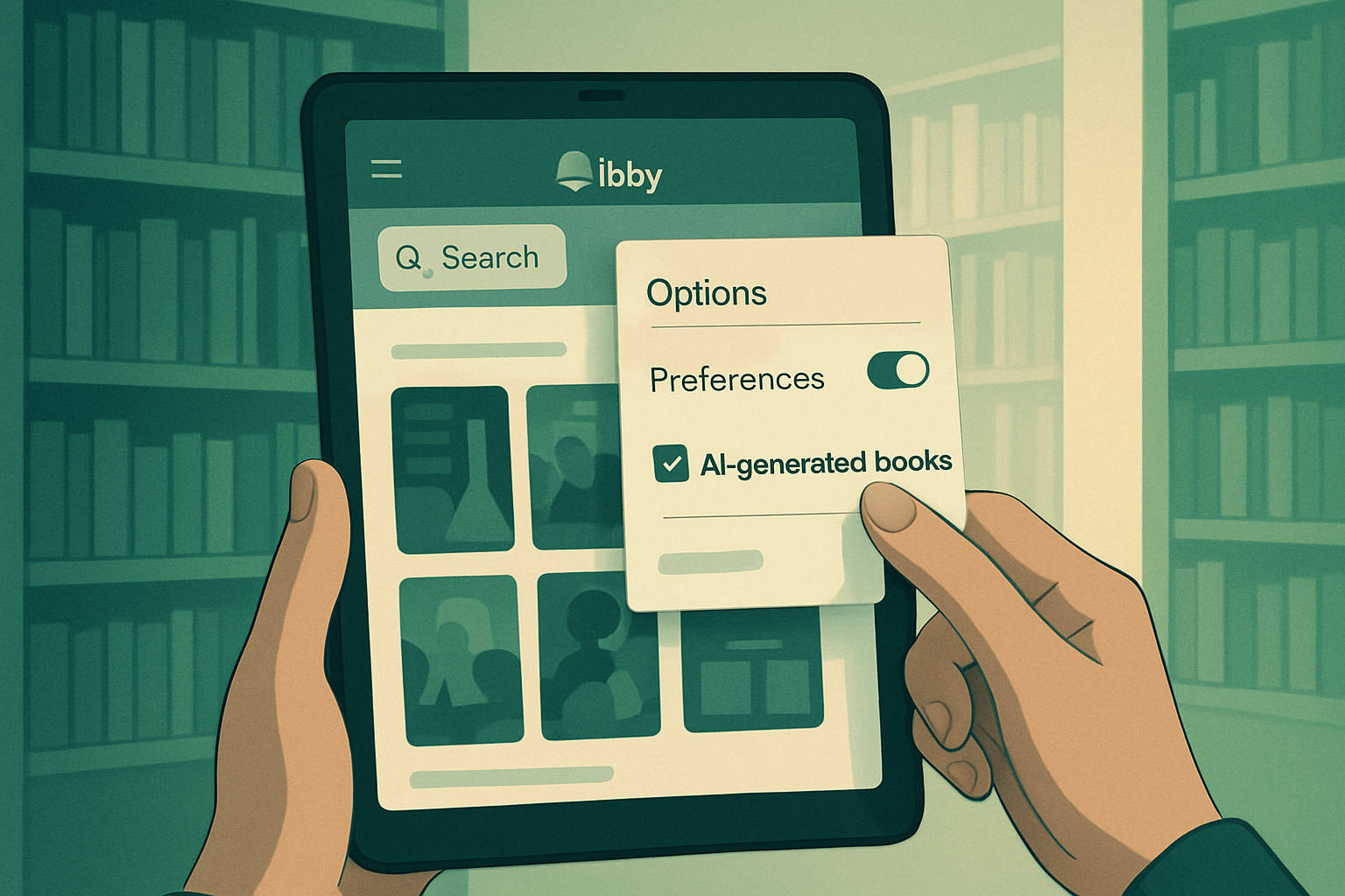 Libby se prépare à filtrer les livres générés par l'IA