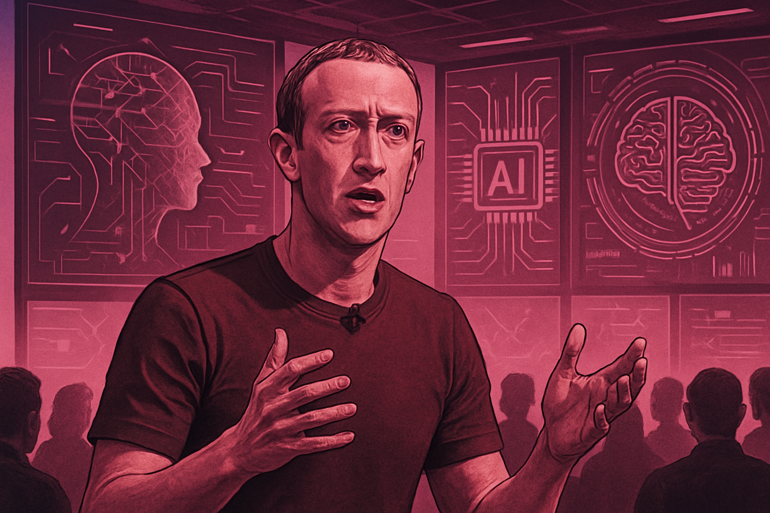 Meta en difficulté : Zuckerberg admet le retard des IA