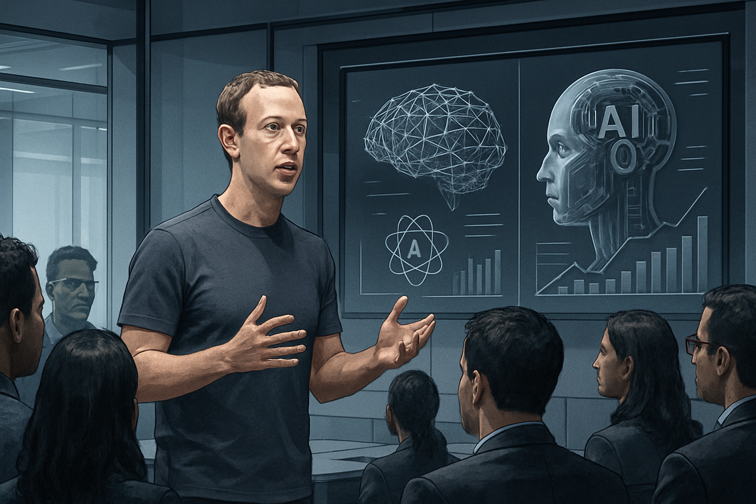 Meta et l'IA : Zuckerberg admet des progrès plus lents que prévu