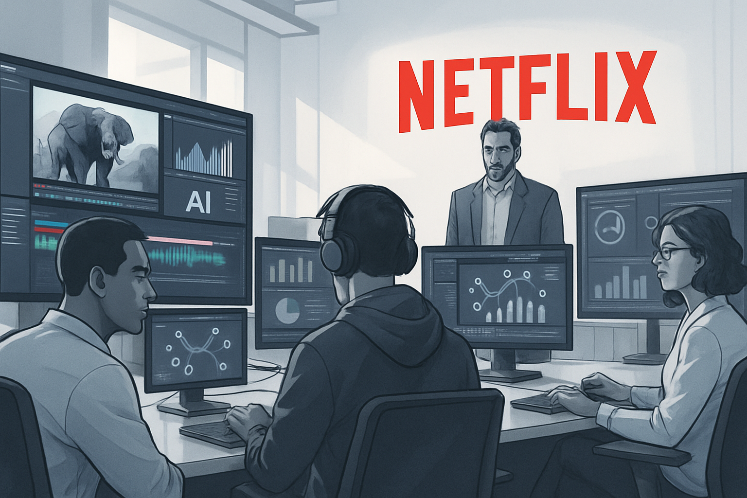 Netflix intègre l'IA dans 300 productions, révolutionnant le secteur
