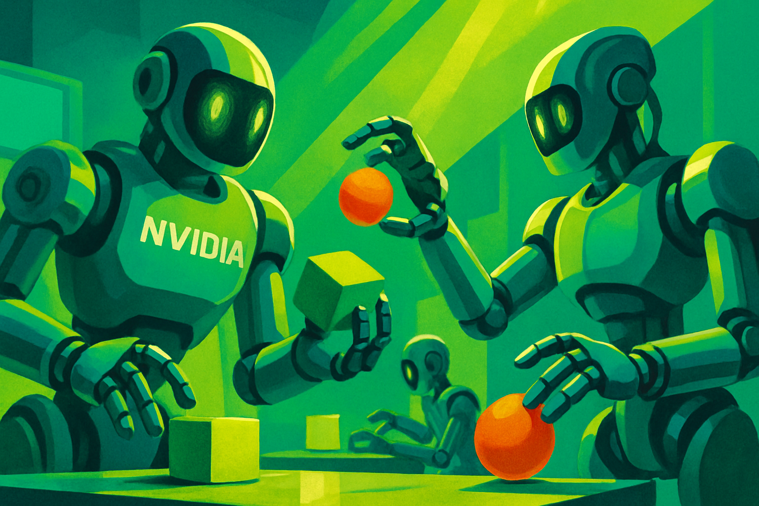 Nvidia et IA : des robots autonomes maîtrisent la préhension à 99 %