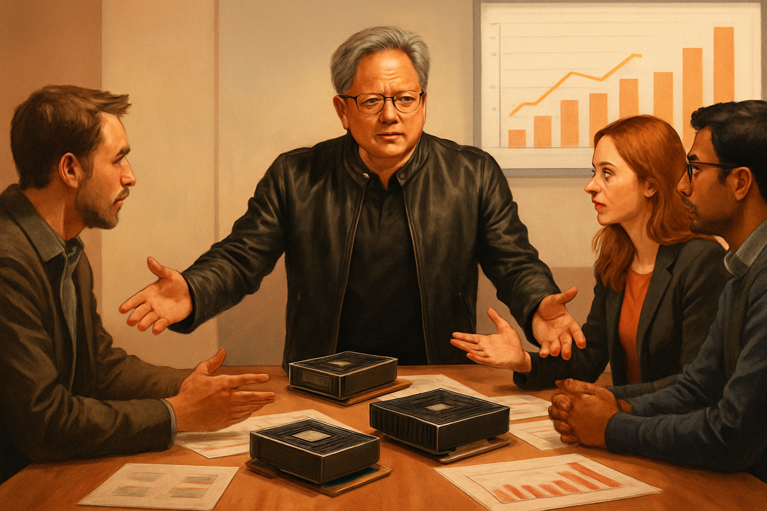 Nvidia : Jensen Huang arbitre les tensions sur les puces AI