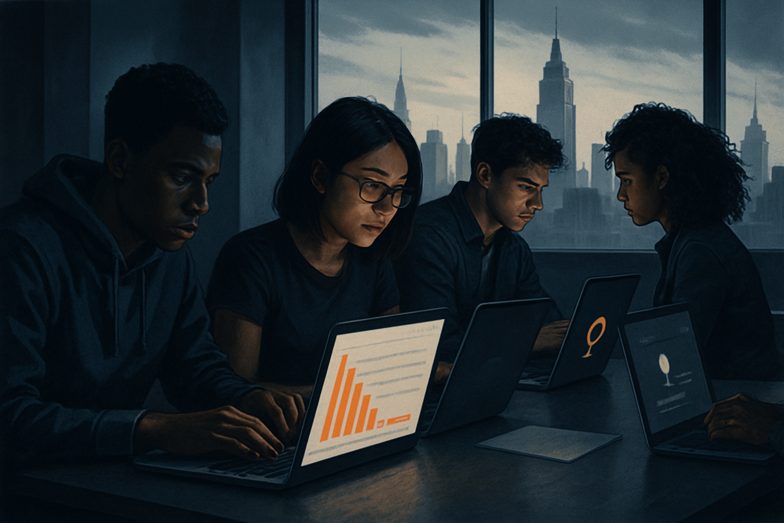NYC : -49 % d'offres juniors tech, l'IA et les coûts pèsent