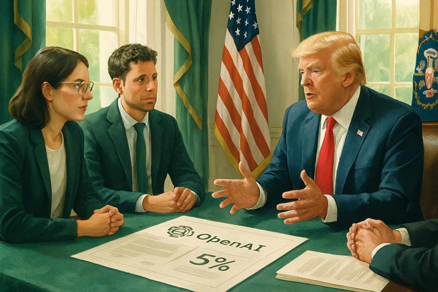 OpenAI offre 5 % de son capital à Trump pour apaiser Washington