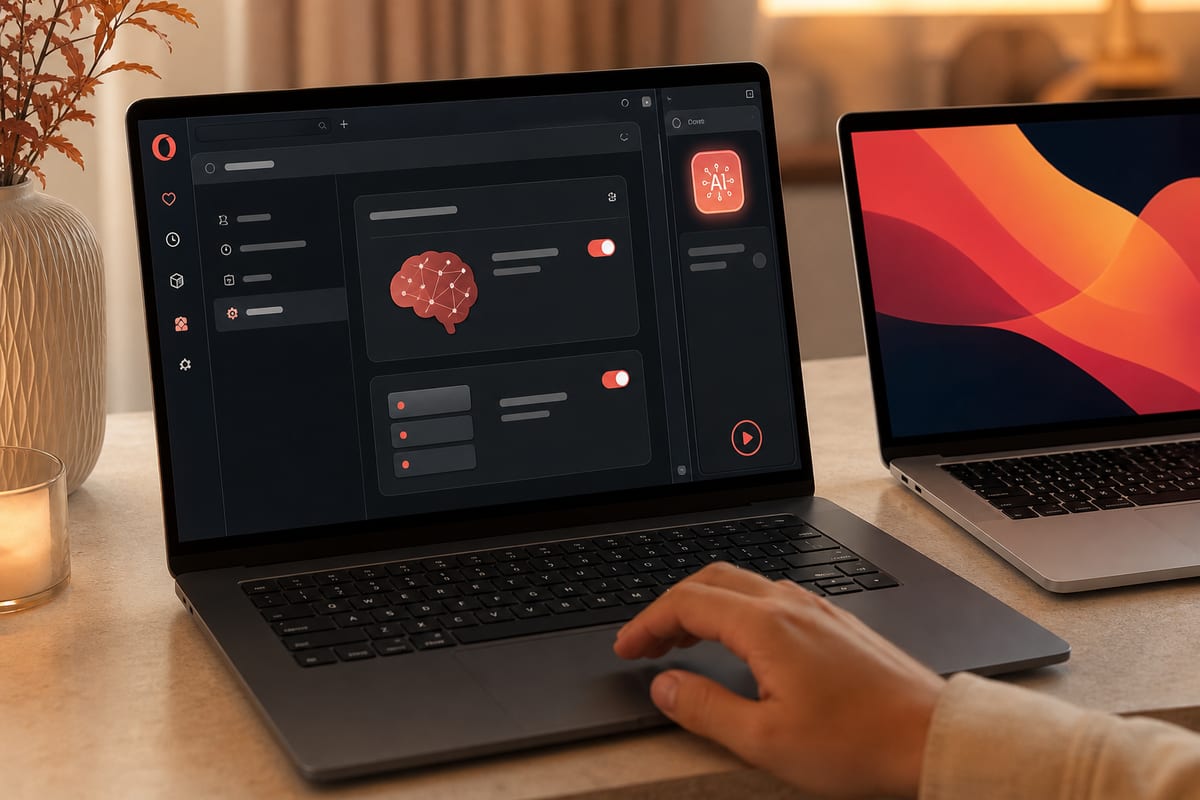 Opera teste l’IA locale via WebAI en préversion