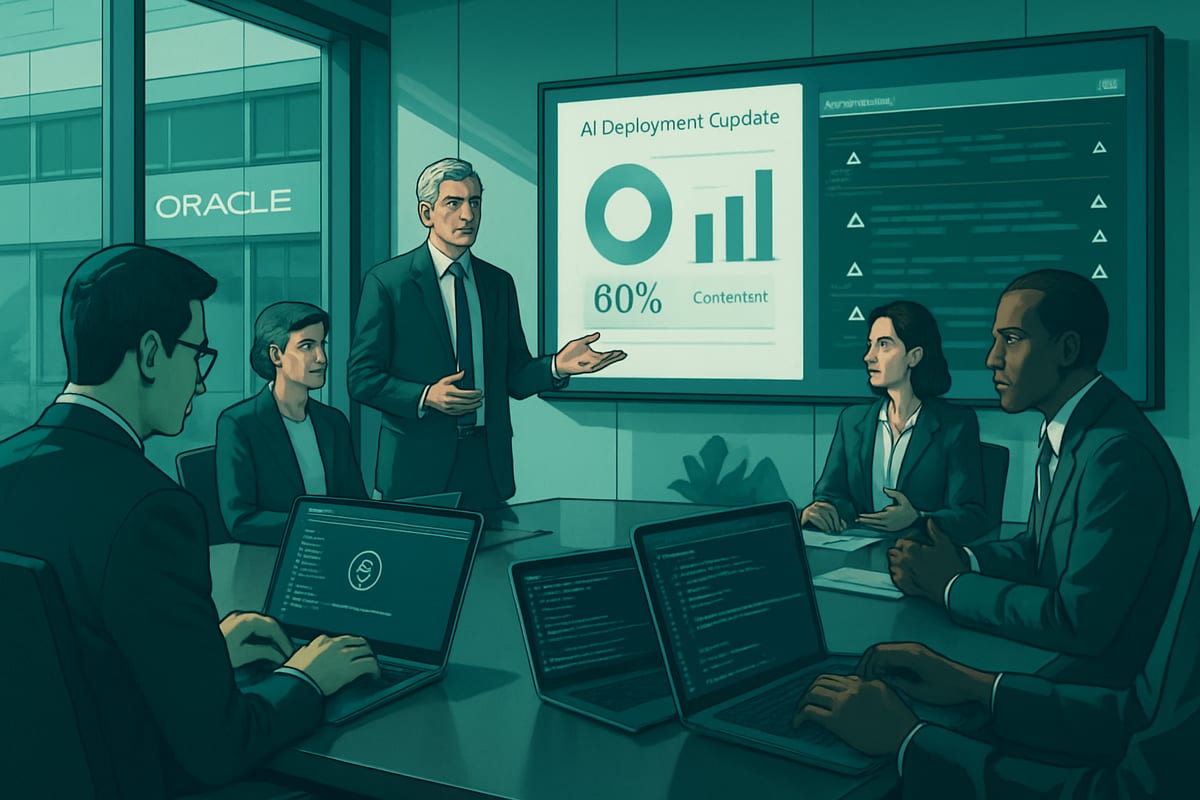 Oracle : 80 % d'adoption IA, gains de code mais goulets et coûts