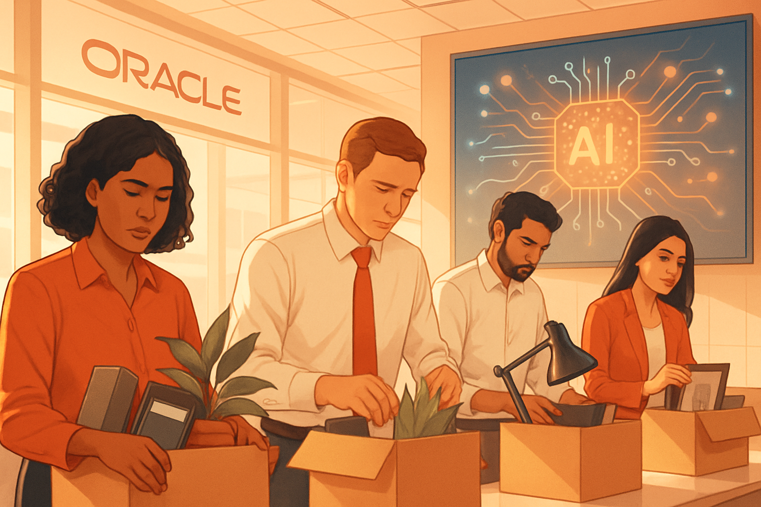 Brief IA : Oracle réduit ses effectifs de 21 000 employés pour financer l'IA