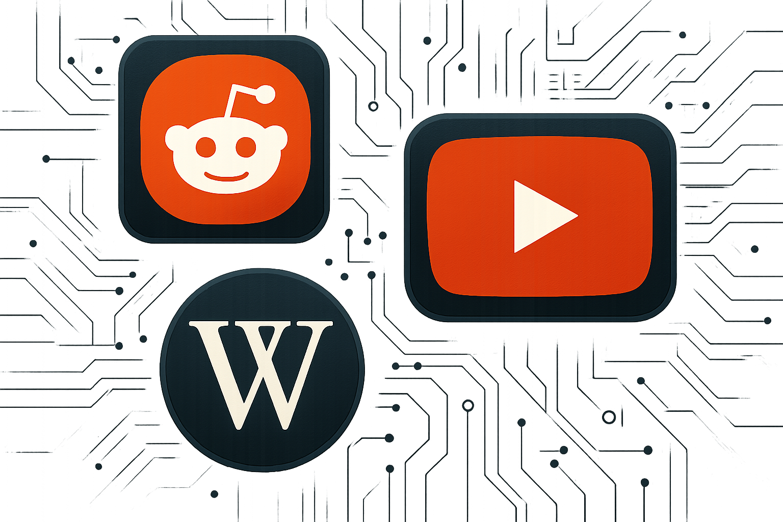 Brief IA : Reddit, YouTube et Wikipédia : piliers des IA en 2026