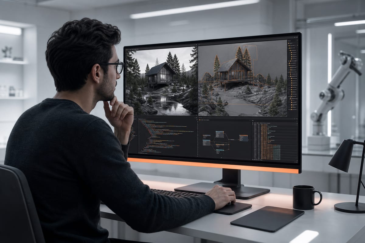 Scènes 3D depuis une photo : GPT‑6 Astra brille mais s’auto-évalue mal