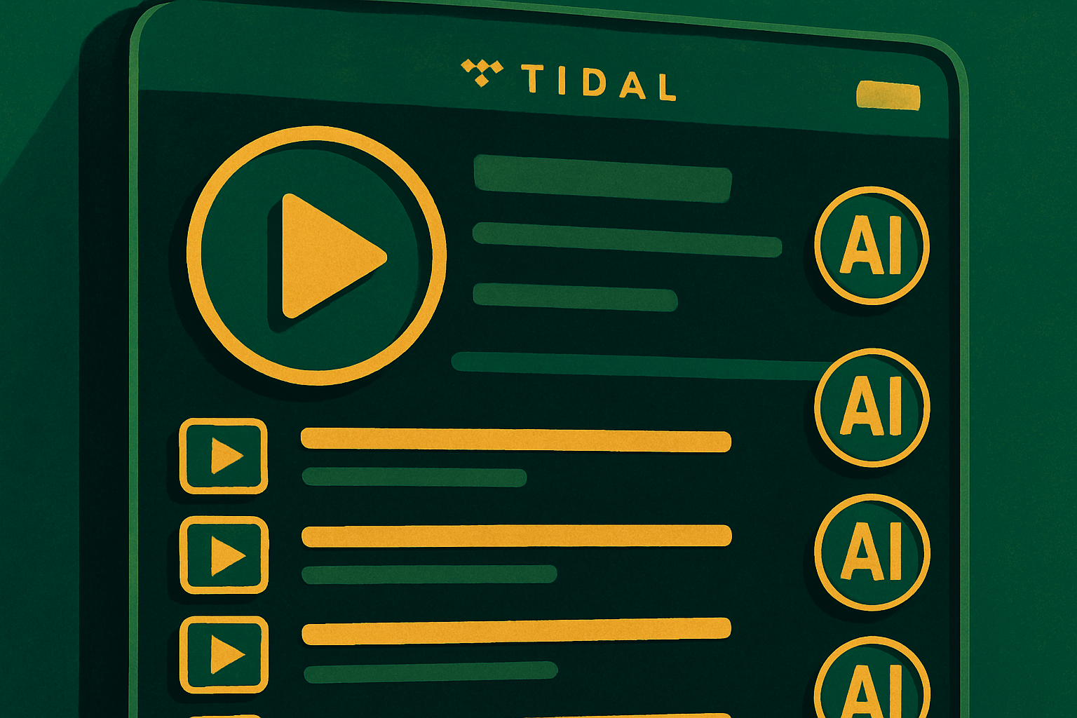 TIDAL interdit la monétisation de la musique IA