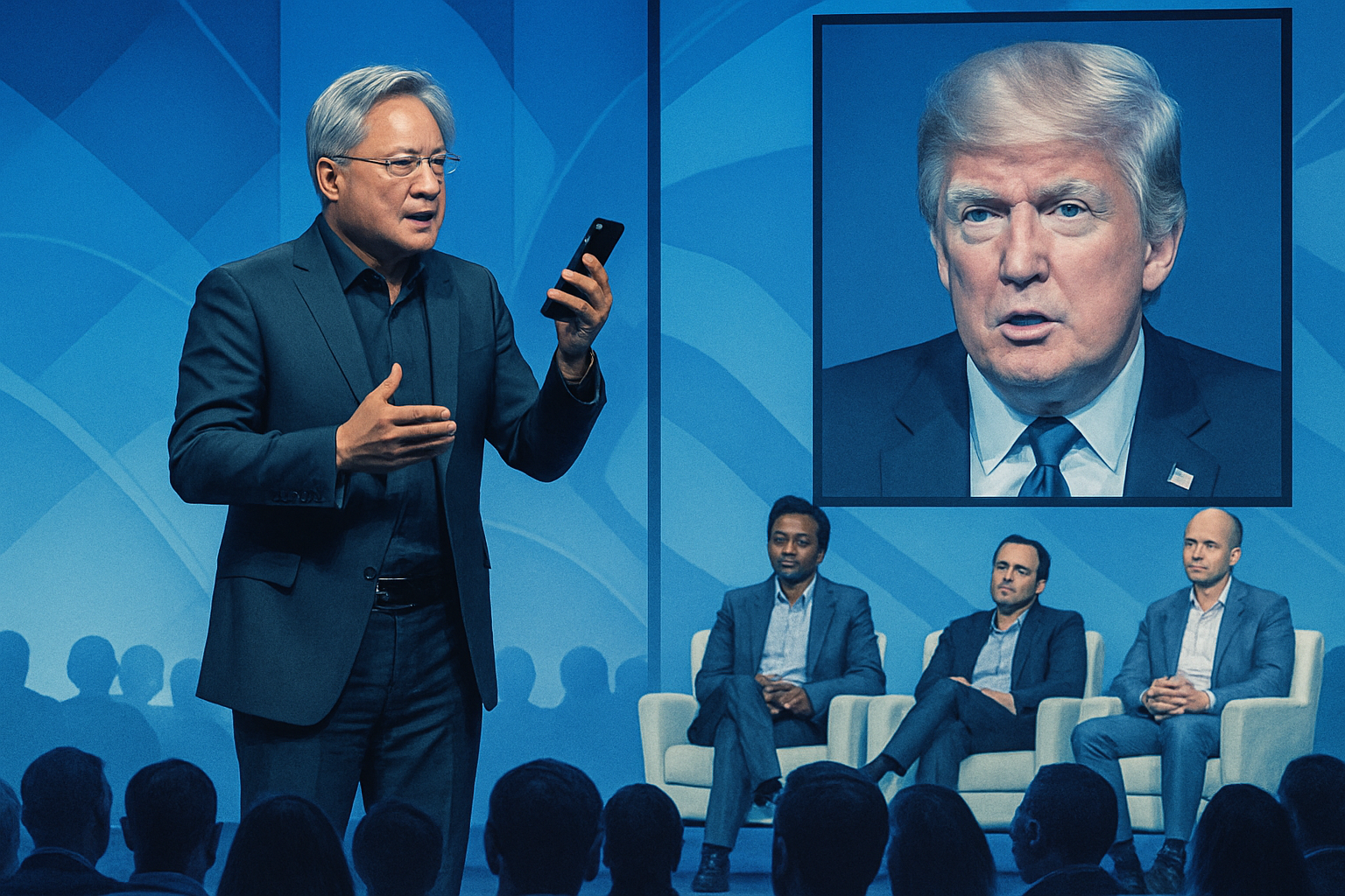 Trump appelle Jensen Huang et rejette un frein à l’IA