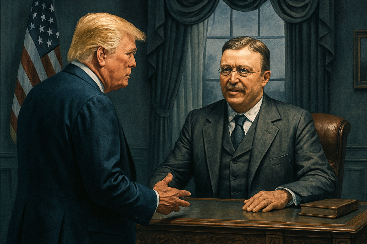 Trump and Roosevelt's AI: An Intriguing Encounter