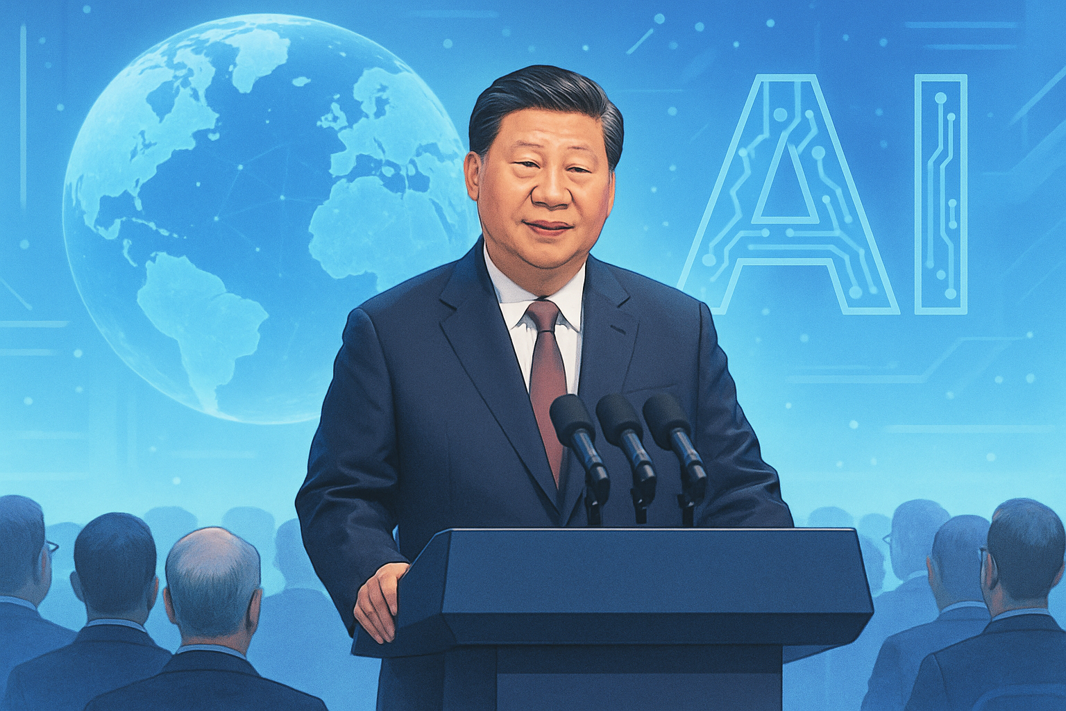 Xi Jinping défie les États-Unis avec sa vision collaborative de l'IA