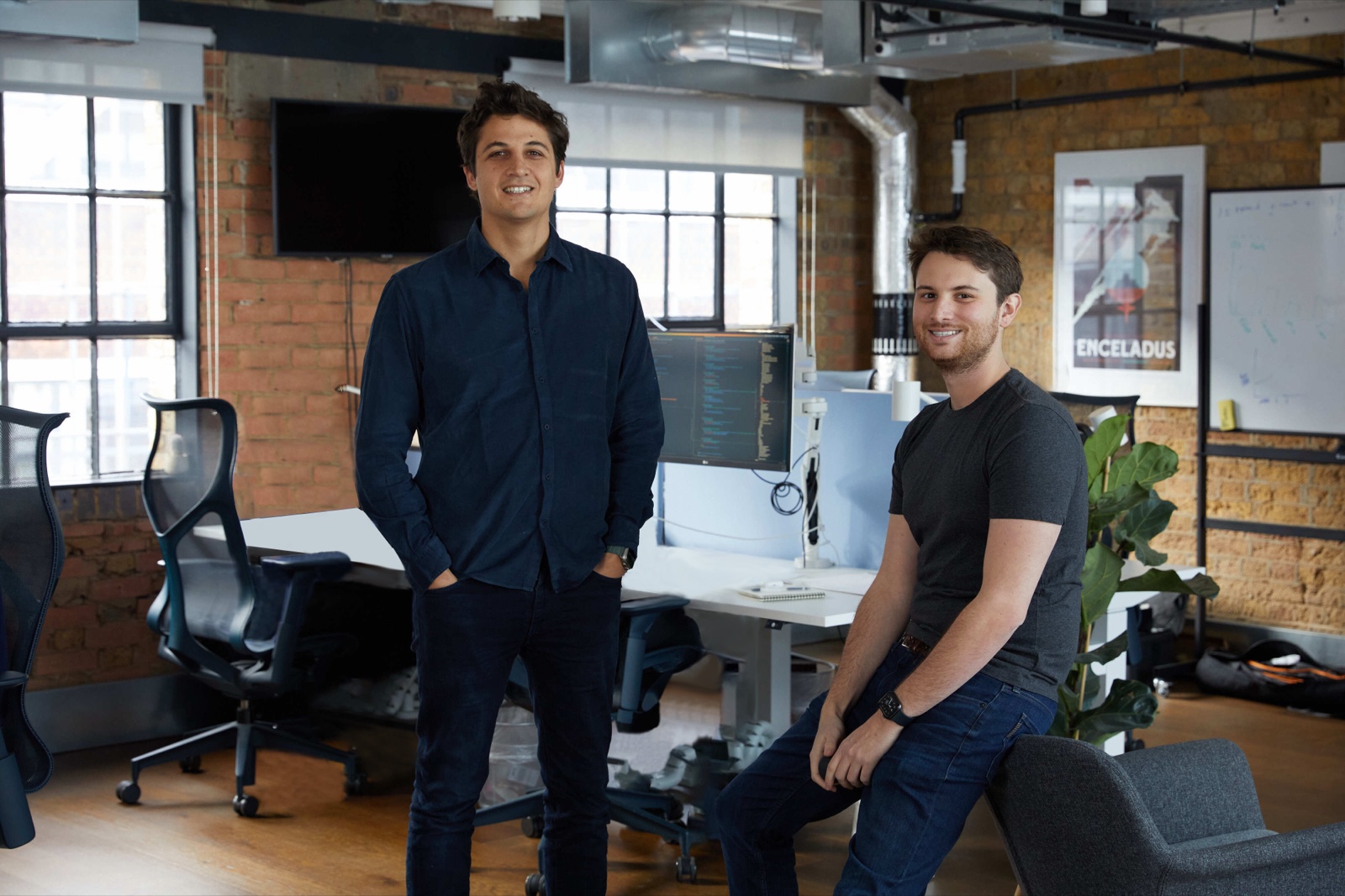Nicolas Sharp (left) and Alex Christie, co-founders of Attio