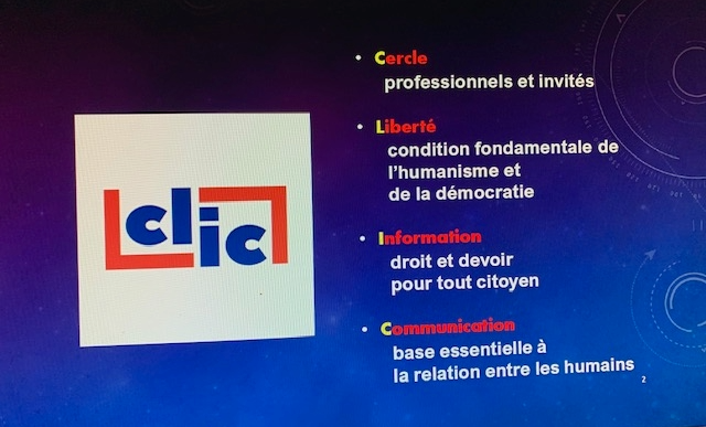 Paris LE CLIC La 1ère DISCUSSION MAJEURE proposée par Le Cercle Liberté Information Communication